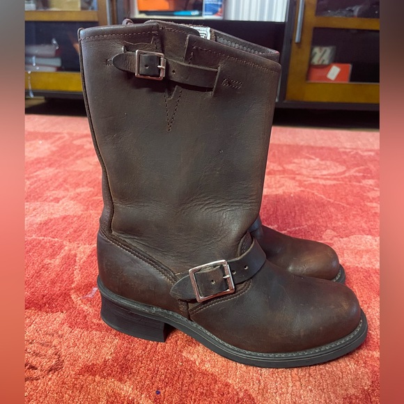 Frye Engineer Maxitred Oil Resistant Brown Boots Womens Size 7.5M Made IN USA - Picture 4 of 12